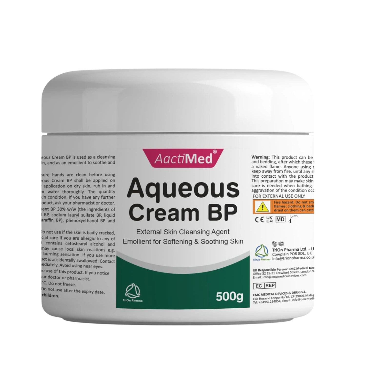 AactiMed Aqueous cream BP 500gm