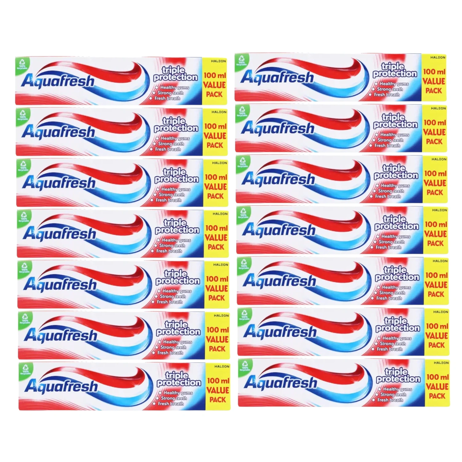 Aquafresh Triple Protection Toothpaste 100ml - Pack of 12