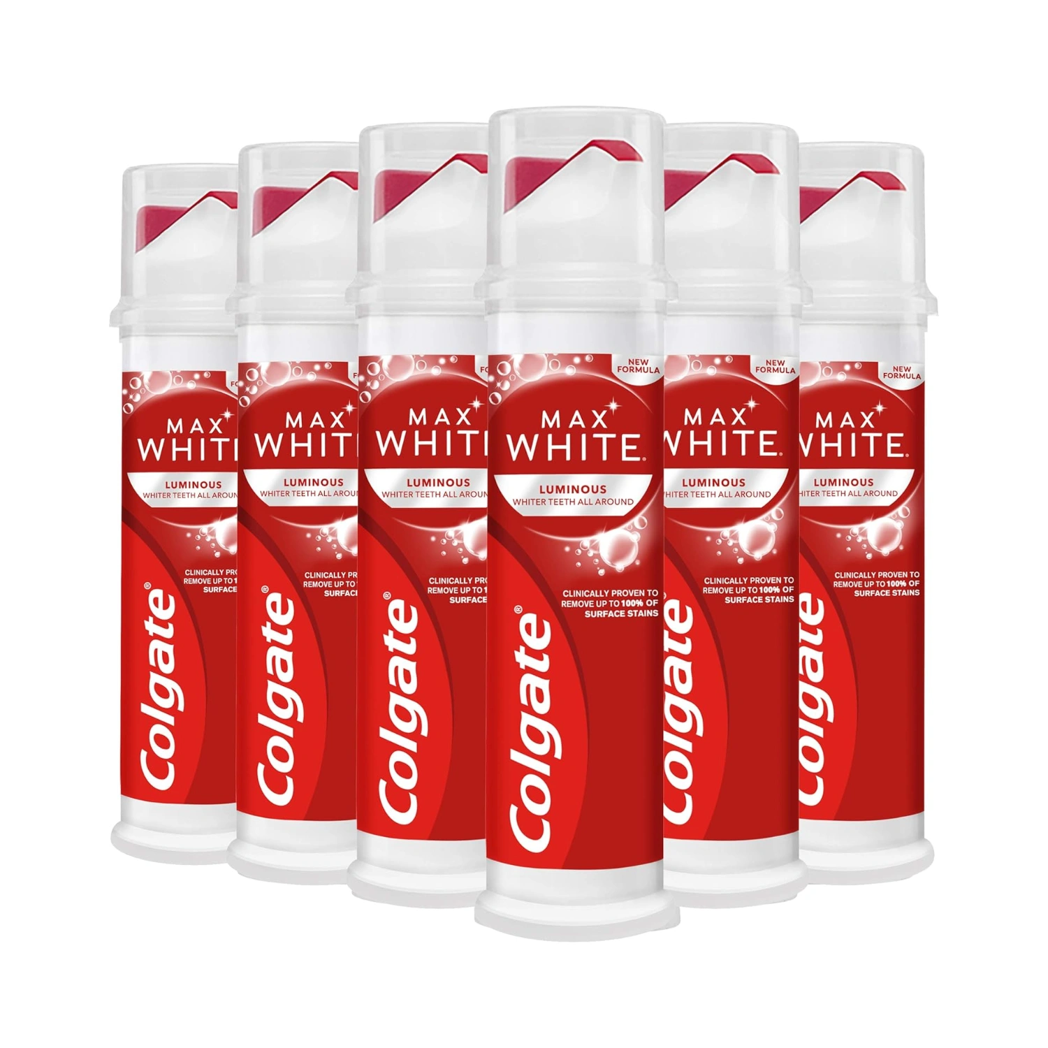 Colgate Max White Luminous Toothpaste 6x100ml