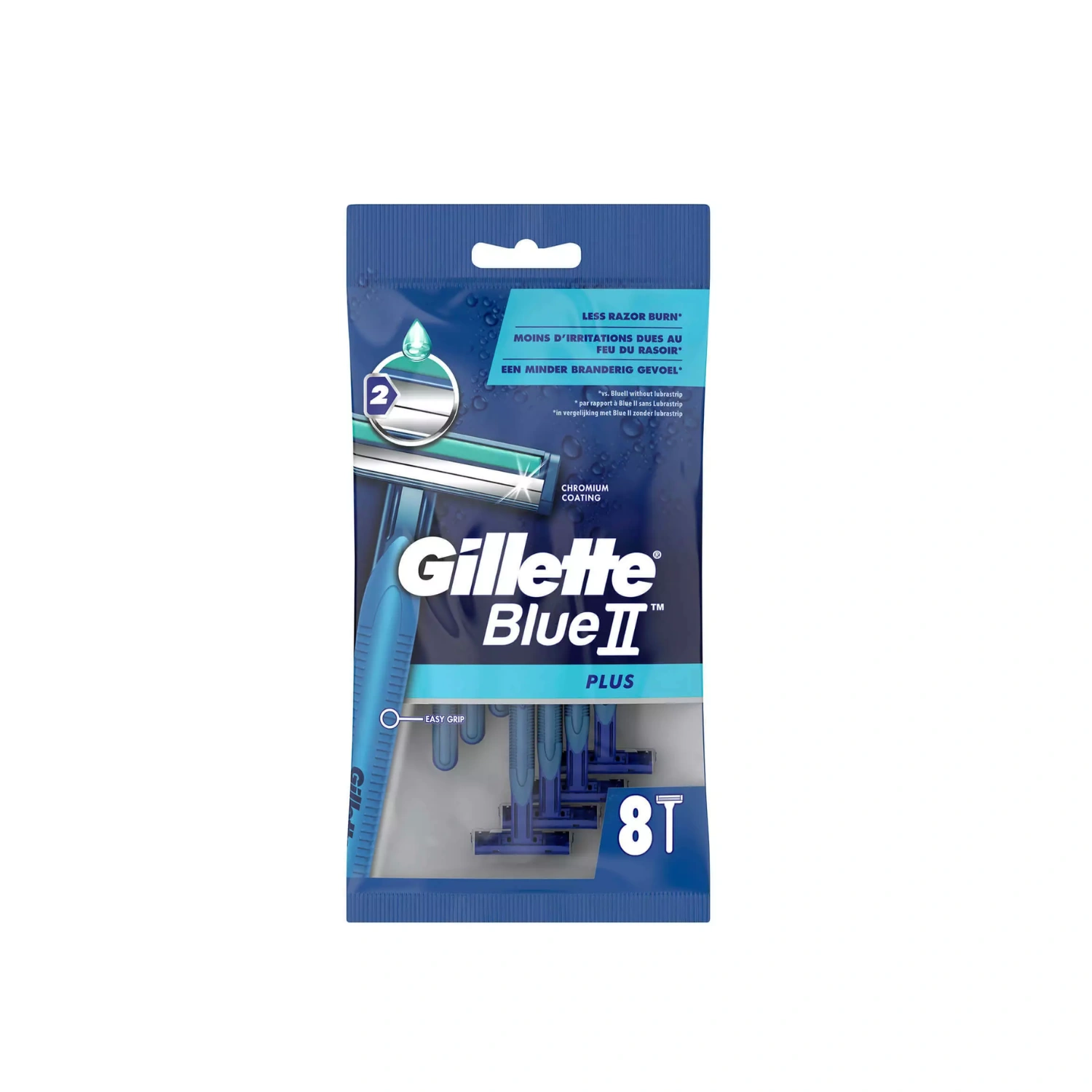 Gillette Blue II Plus Disposable Razor x8