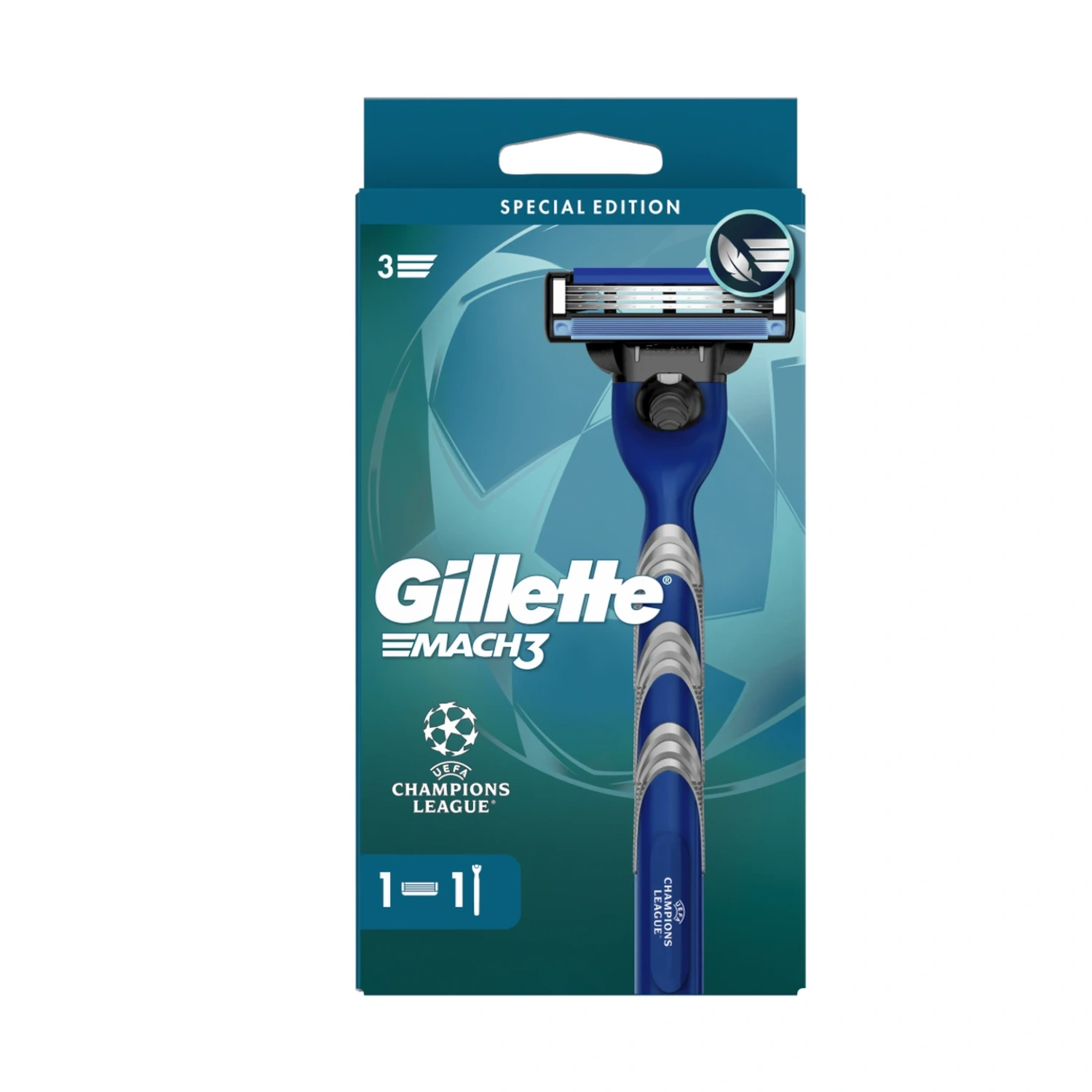 Gillette Mach 3 Razor With 1 Cartridge