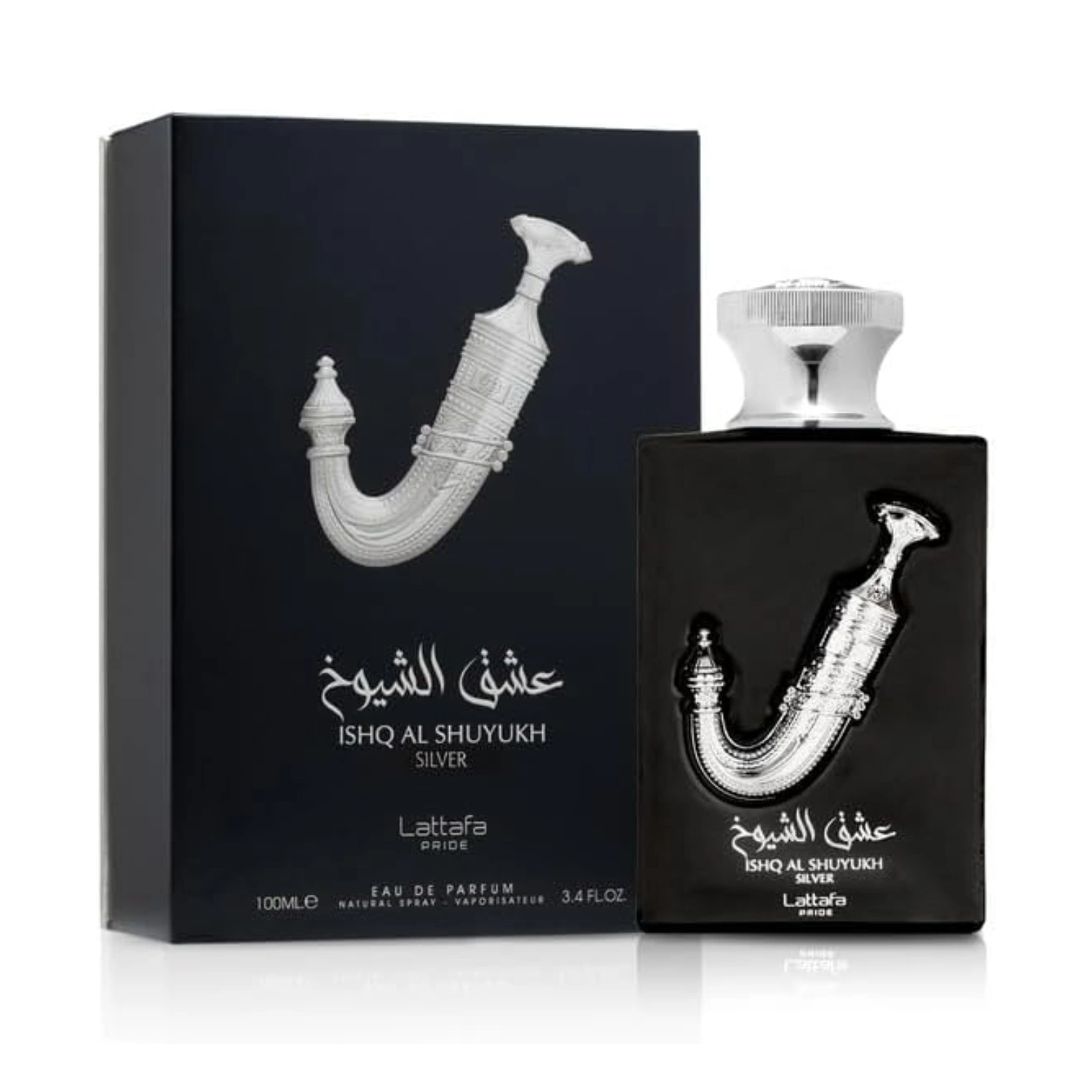 Lattafa Ishq Al Shuyukh Silver Eau De Parfum Spray 100ml