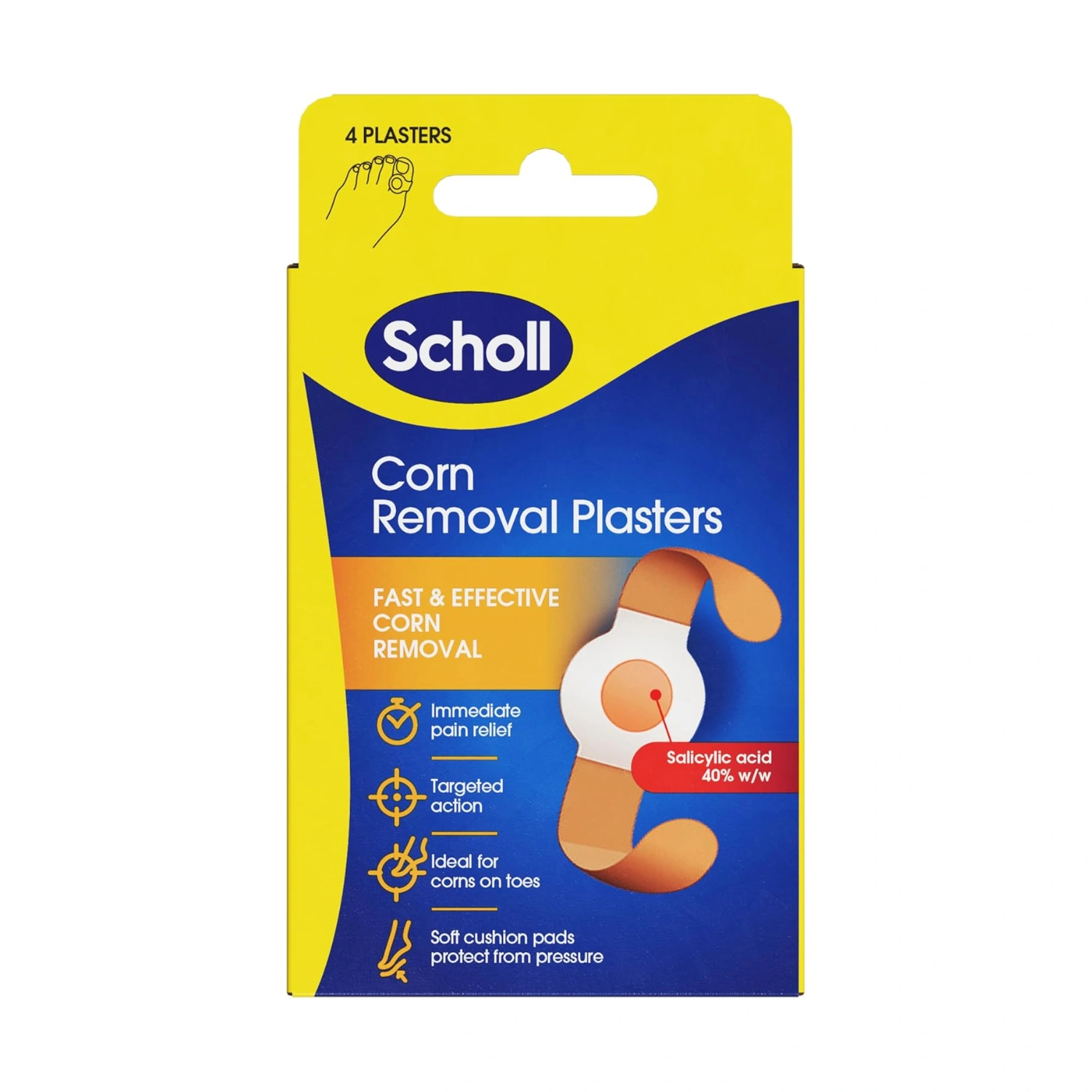 Scholl Corn Removal Plasters 4 Plasters