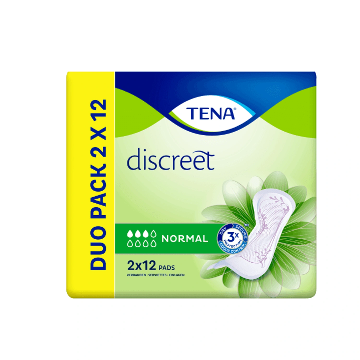 Tena Lady Discreet Normal Duo Pack 24