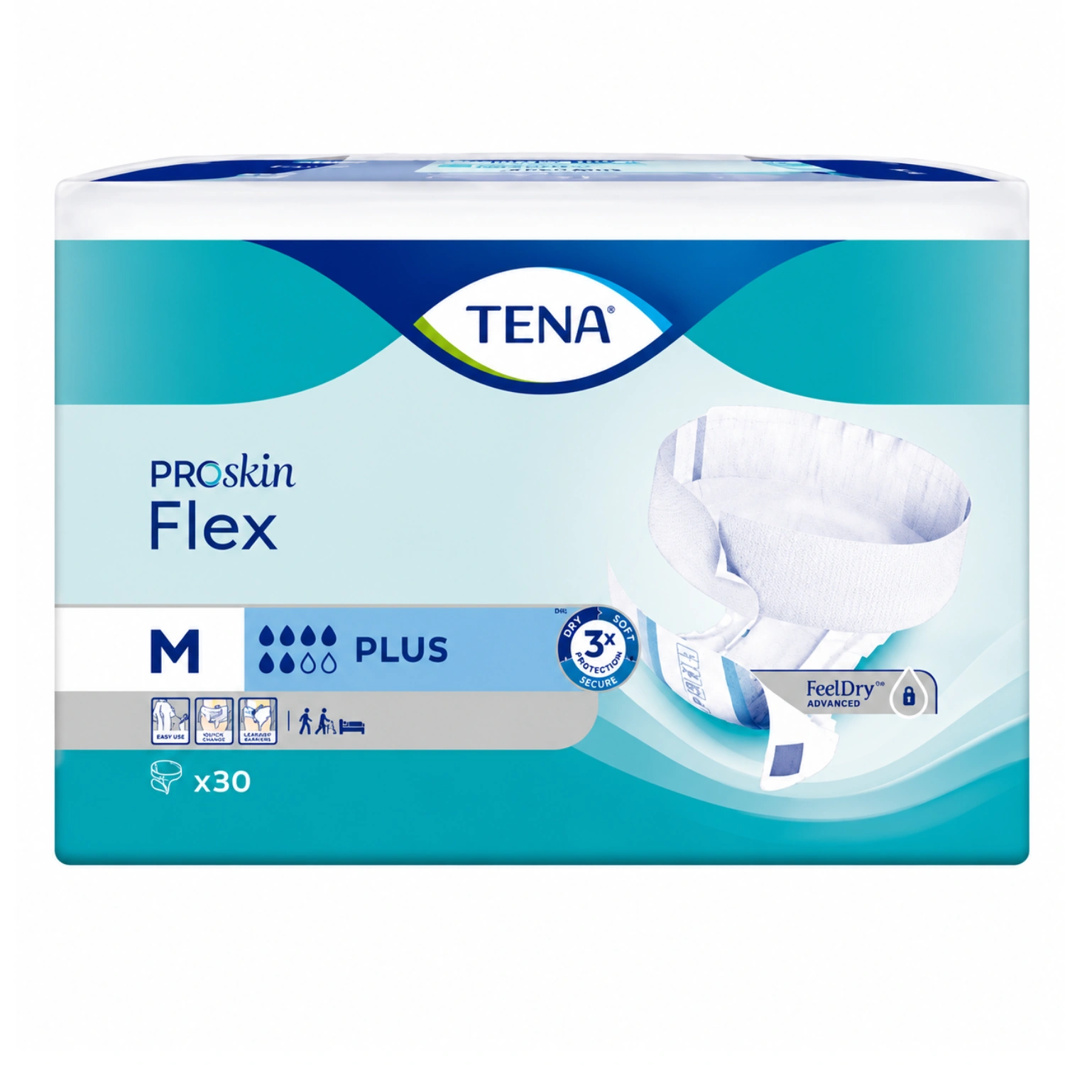 Tena Medium Flex Plus Pack of 30