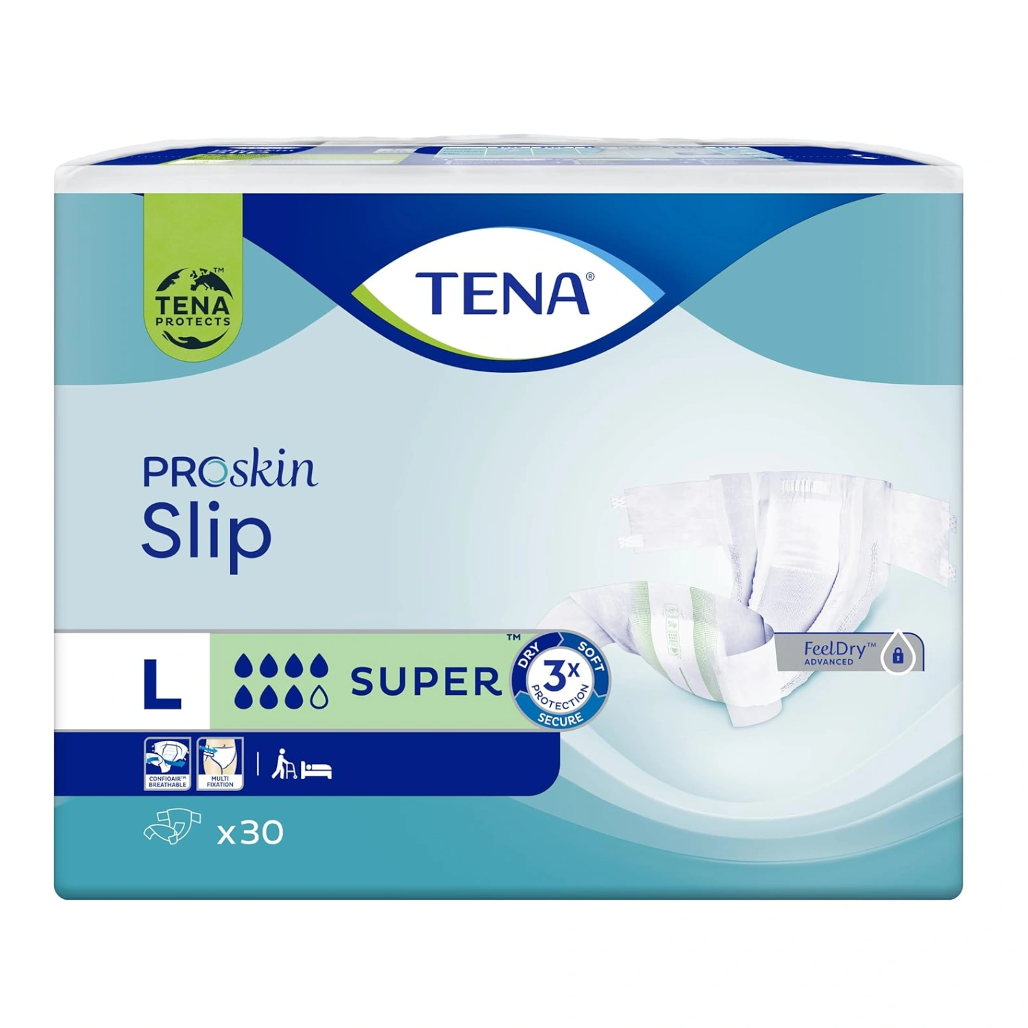 TENA Proskin Slip Plus Large - 30 Pack