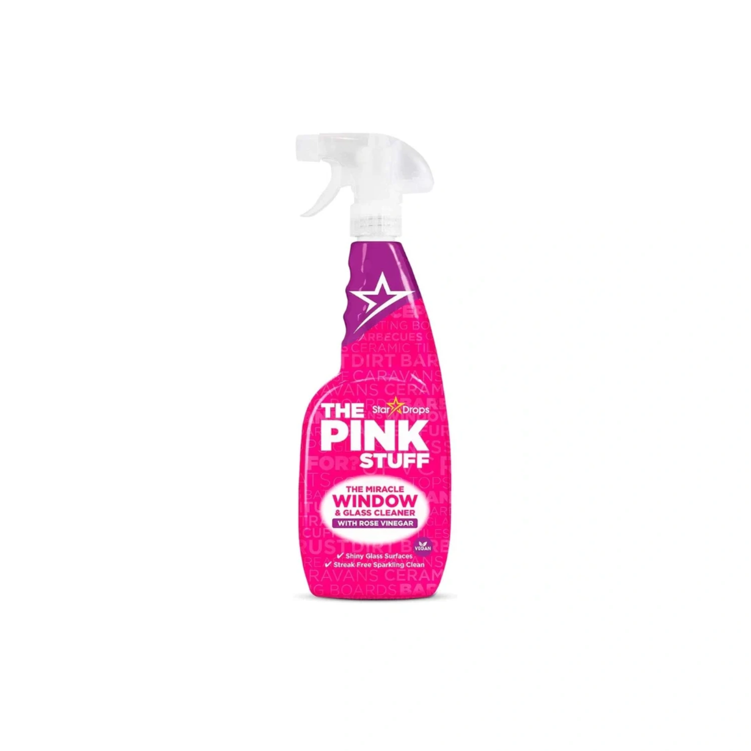 The Pink Stuff Window Clean Rose Vinegar 850ml
